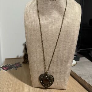 Vintage Heart Pendant Necklace
